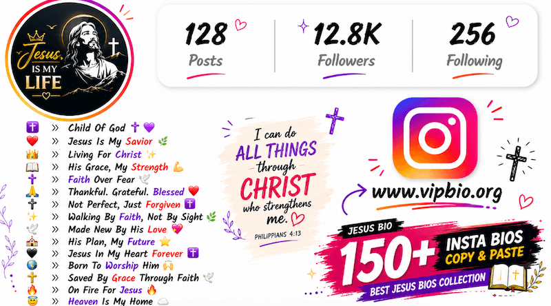 Jesus Bio for Instagram (150+ Insta Jesus Bio Copy Paste )
