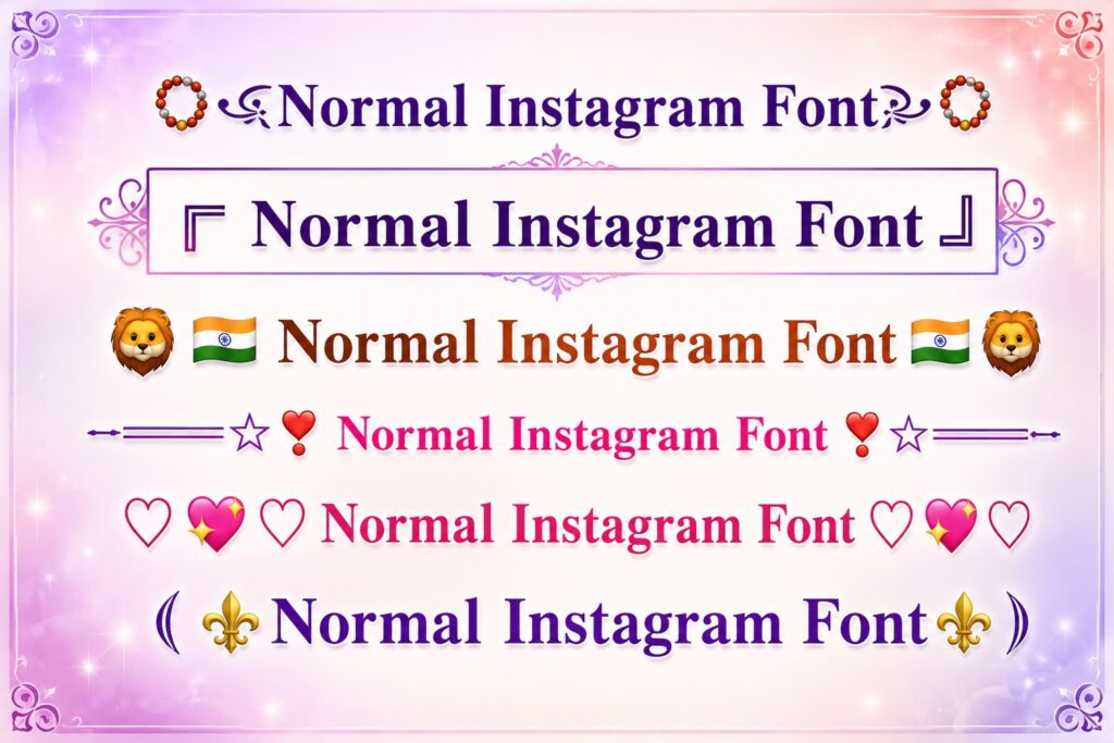 Normal Instagram Font
