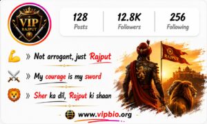 Rajput VIP Bio Ideas for Instagram with Stylish Fonts