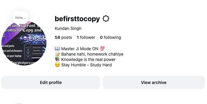 Instagram Bio for Master Ji Attitude