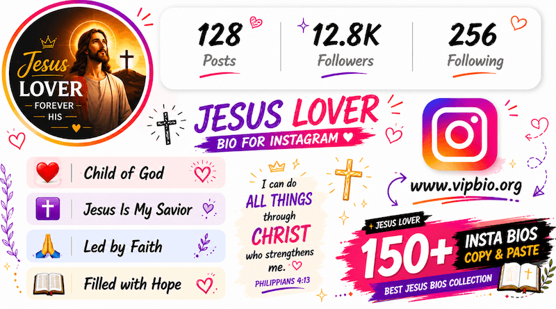 jesus Lover Bio for Instagram